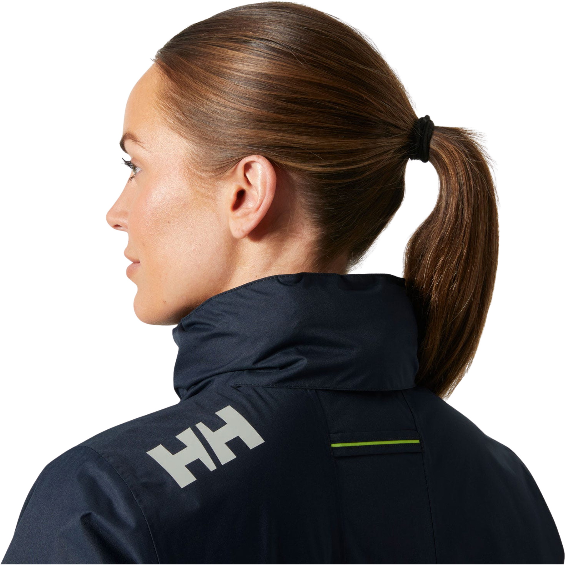 2026 Helly Hansen Womens Crew Hooded Pile Jacket 34527 - Navy